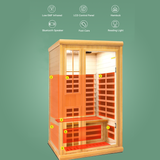 Classic Home Infrared Sauna with Canadian Hemlock  -Smartphone Controlled