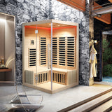 Infrared Sauna Corner Design - Smartphone Control